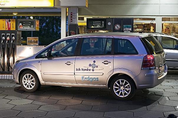 Opel Zafira CNG auf Eurotour